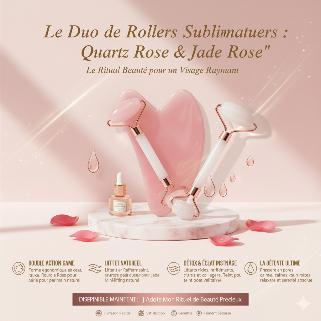 Masseur de cou et de visage pour rouleau de massage